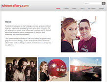 Tablet Screenshot of johnmraftery.com